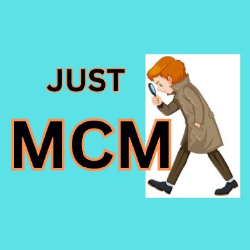 JUST MCM LOGO